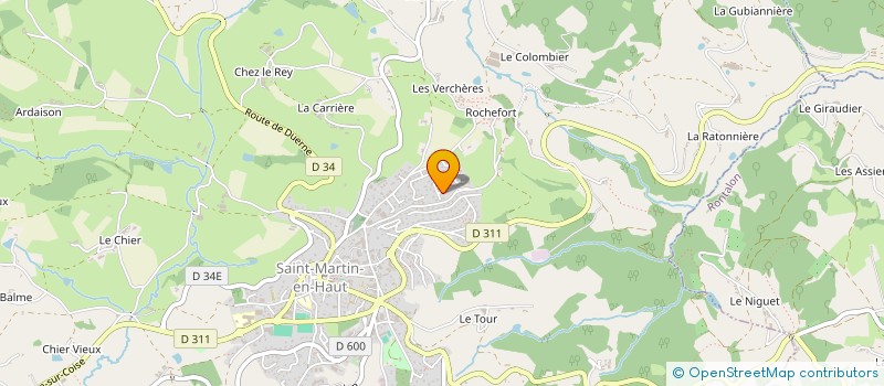 localisation de l'entreprise RACING SPIRIT TEAM  SAINT-MARTIN-EN-HAUT