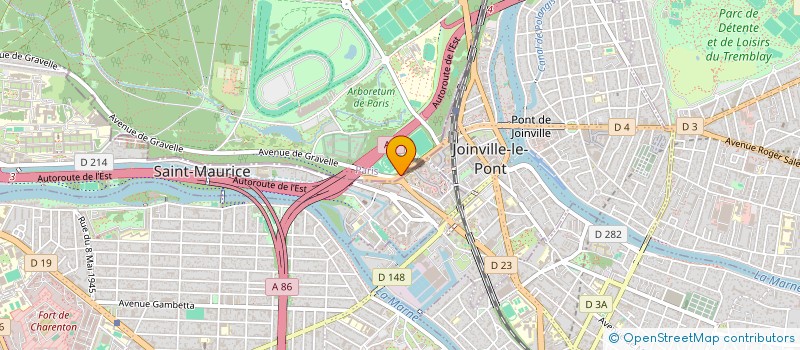 localisation de l'entreprise RACING TENNIS CLUB DE JOINVILLE  PARIS