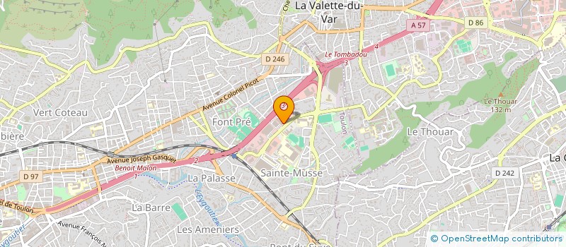 localisation de l'entreprise RACING TOULON MOTO à TOULON