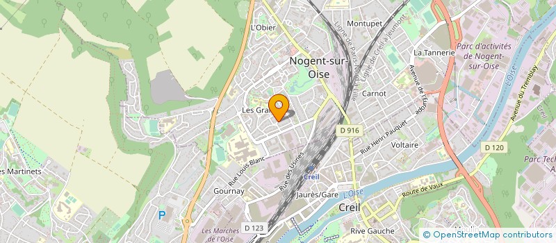 localisation de l'entreprise RACK-60G  NOGENT-SUR-OISE