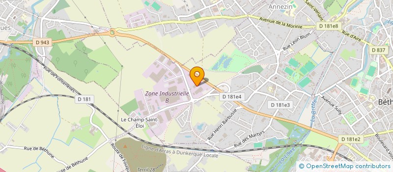 localisation de l'entreprise RACK'OCCAZ à ANNEZIN