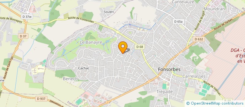 localisation de l'entreprise RACKAM LEROUGE  FONSORBES