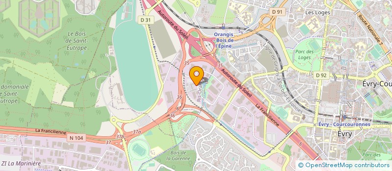 localisation de l'entreprise RACKLOG à RIS-ORANGIS