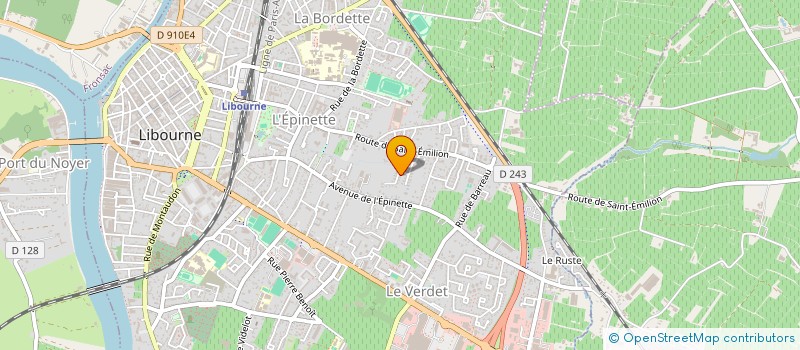 localisation de l'entreprise RACL INVEST  LIBOURNE