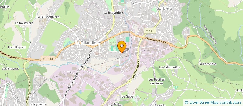 localisation de l'entreprise RACODON IMMOBILIER  LA TALAUDIERE