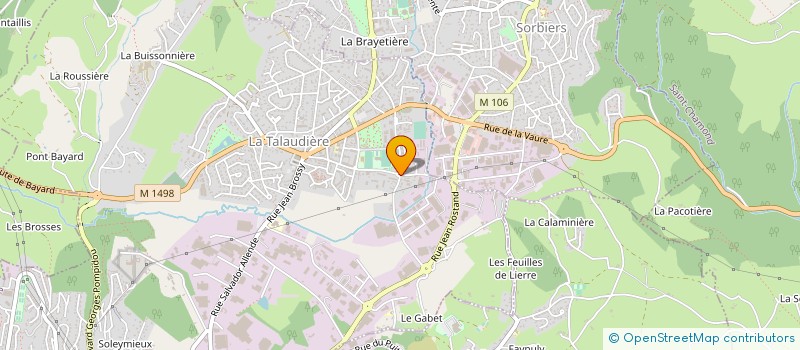 localisation de l'entreprise RACODON OUTILLAGE à LA TALAUDIERE