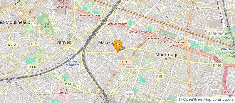 localisation de l'entreprise RACOKEID  MALAKOFF