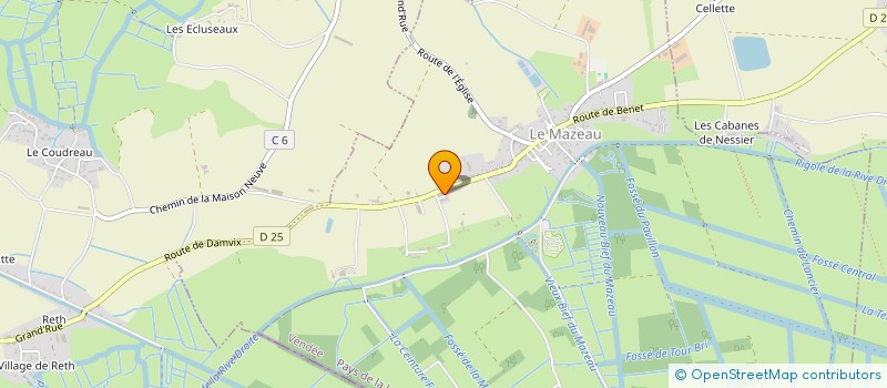 localisation de l'entreprise RACONTE MOI UNE HISTOIRE  LE MAZEAU