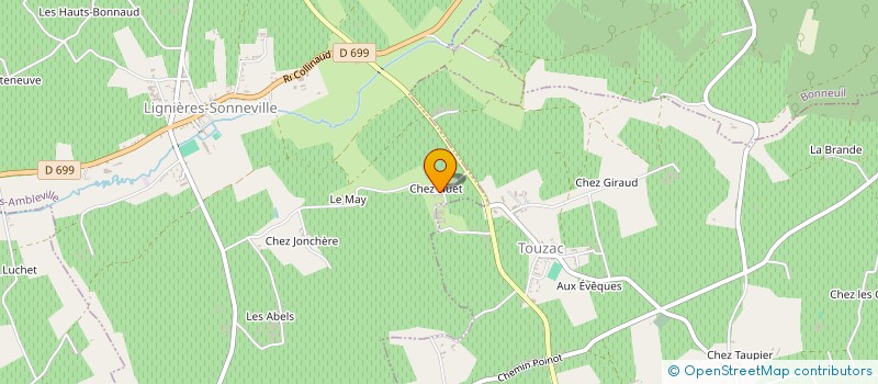 localisation de l'entreprise RACONTER REMY à LIGNIERES-AMBLEVILLE