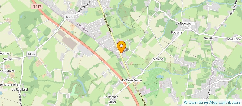 localisation de l'entreprise RACOUET  TREILLIERES