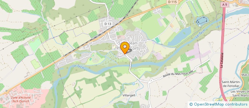 localisation de l'entreprise RACOUNET  SAINT-JEAN-PLA-DE-CORTS