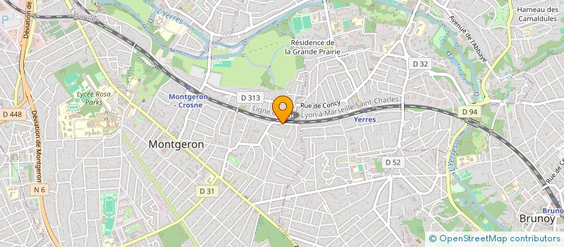 localisation de l'entreprise RACTI à MONTGERON