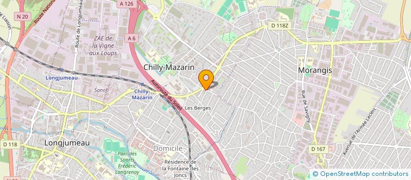 localisation de l'entreprise RAD GROUP  CHILLY-MAZARIN