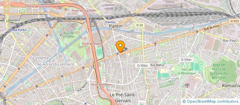 localisation de l'entreprise RAD2M  PANTIN