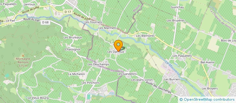 localisation de l'entreprise RADAMA EURL à LA CHAPELLE-DE-GUINCHAY