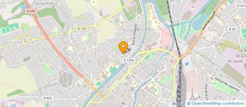 localisation de l'entreprise RADAR à DOUAI