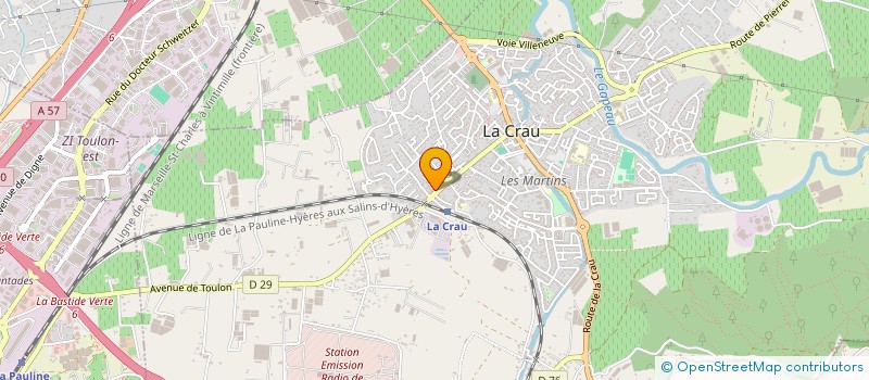 localisation de l'entreprise RADCOMPUTER  LA CRAU