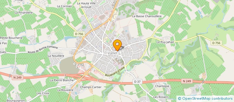 localisation de l'entreprise RADEN  VALLET