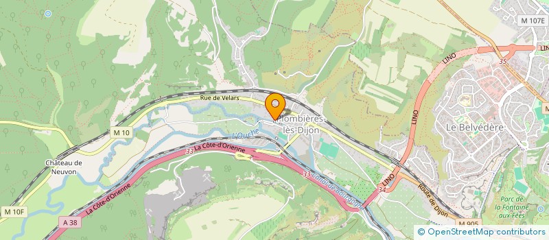 localisation de l'entreprise RADES  PLOMBIERES-LES-DIJON