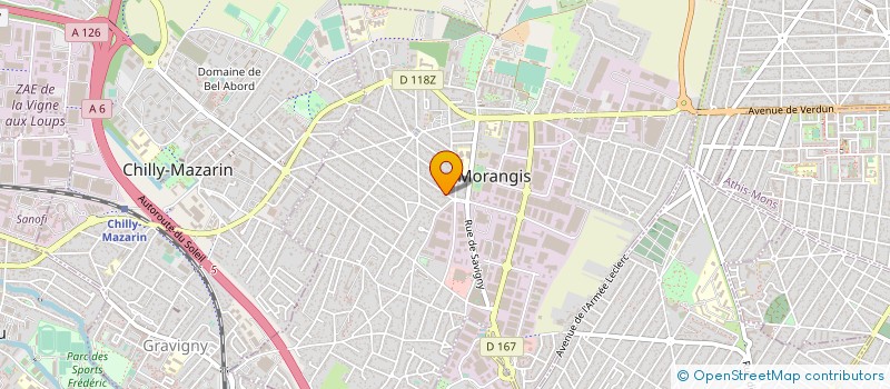 localisation de l'entreprise RADET MICHEL ET GERALD à MORANGIS