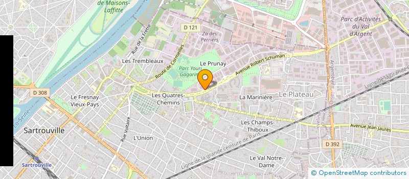 localisation de l'entreprise RADEX à SARTROUVILLE