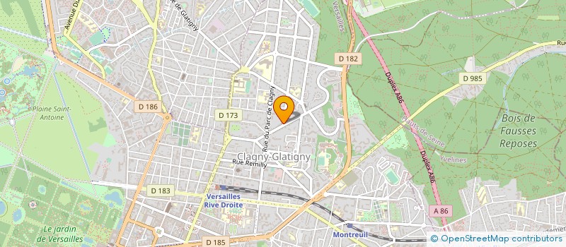 localisation de l'entreprise RADFORD CONSULTANTS à VERSAILLES