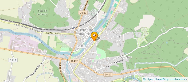 localisation de l'entreprise RADHANI à LA FERTE-SOUS-JOUARRE