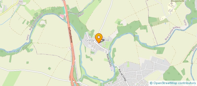 localisation de l'entreprise RADI  EVRY-GREGY-SUR-YERRE