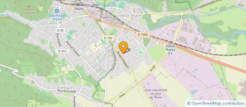 localisation de l'entreprise RADIA  VIEUX-THANN