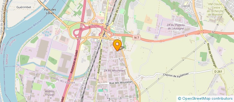 localisation de l'entreprise RADIA AUTO DISTRIBUTION  VALENCE