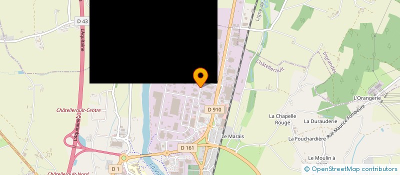 localisation de l'entreprise RADIANTE à CHATELLERAULT