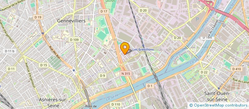 localisation de l'entreprise RADIATEURS AUTO GENNEVILLOIS à GENNEVILLIERS