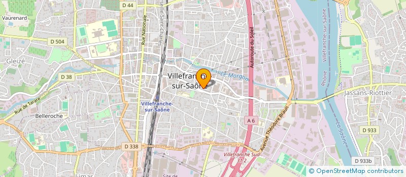 localisation de l'entreprise RADICAL MOTO TEAM 38 à VILLEFRANCHE-SUR-SAONE