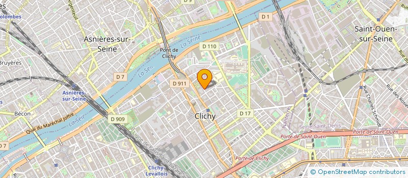 localisation de l'entreprise RADIEUX à CLICHY