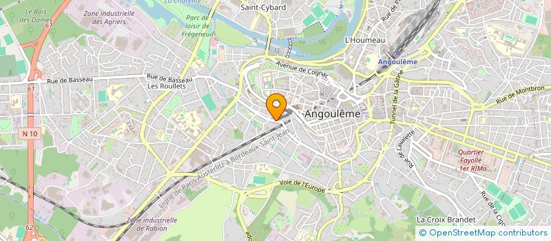 localisation de l'entreprise RADIGUET FRAISSE à ANGOULEME