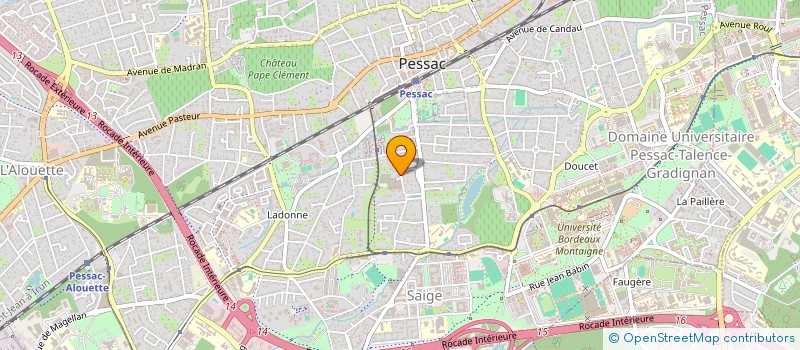 localisation de l'entreprise RADIMMO  PESSAC