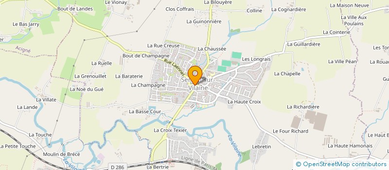 localisation de l'entreprise RADIN  SERVON-SUR-VILAINE