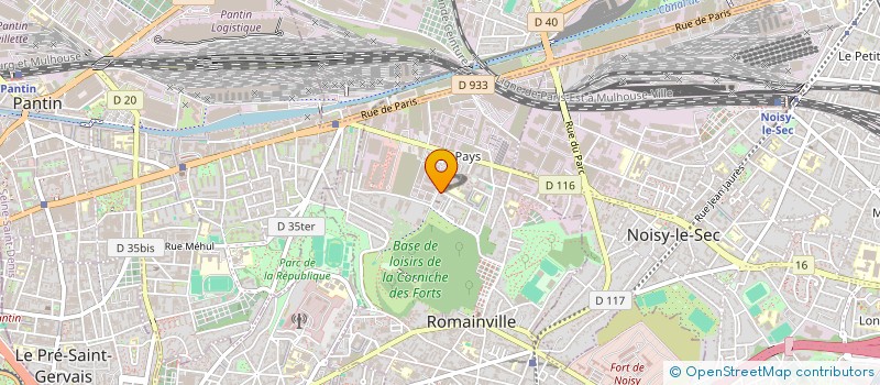 localisation de l'entreprise RADINS à ROMAINVILLE