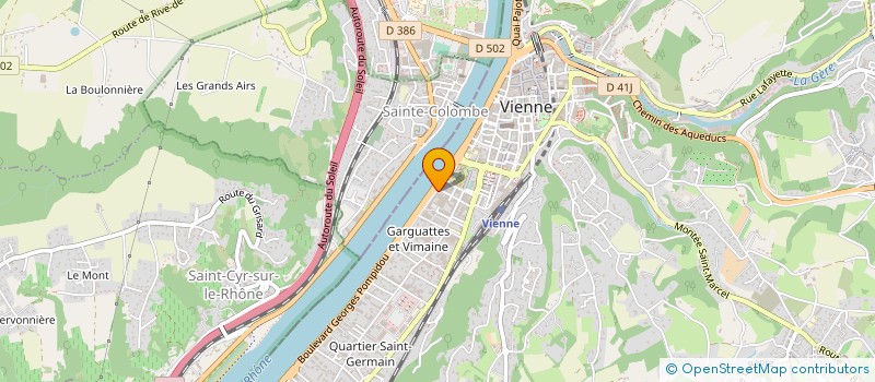 localisation de l'entreprise RADIO 2000 C'ROCK RADIO à VIENNE