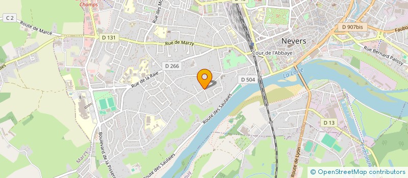 localisation de l'entreprise RADIO 58 à NEVERS