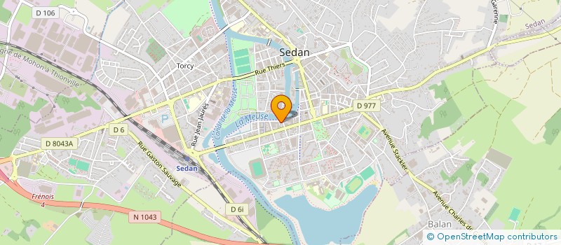 localisation de l'entreprise RADIO 8 à SEDAN
