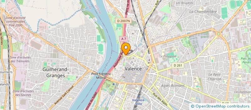 localisation de l'entreprise RADIO A à BOURG-LES-VALENCE