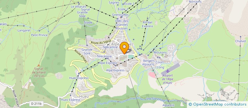 localisation de l'entreprise RADIO ALPE D HUEZ à HUEZ