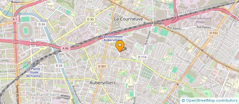 localisation de l'entreprise RADIO ASIA à LA COURNEUVE
