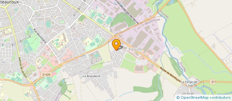 localisation de l'entreprise RADIO AUTOMATIC CHATEAUROUX à LE POINCONNET
