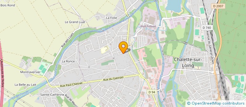 localisation de l'entreprise RADIO AVALANCHE DE FOLIES à CHALETTE-SUR-LOING