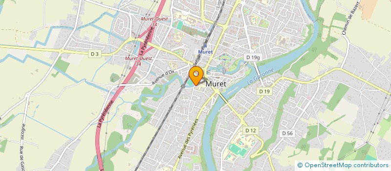 localisation de l'entreprise RADIO AXE SUD ANIMATION  MURET