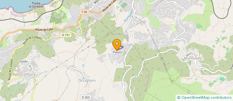 localisation de l'entreprise RADIO BALAGNE 98.6 à SANTA-REPARATA-DI-BALAGNA