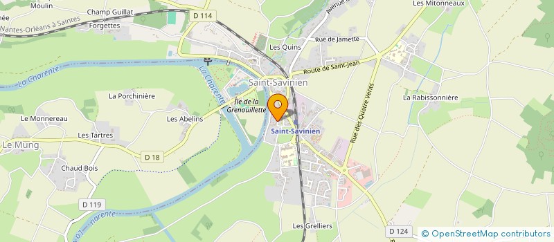 localisation de l'entreprise RADIO BOLIDE 17  SAINT-SAVINIEN