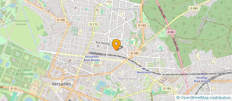 localisation de l'entreprise RADIO CANINE à VERSAILLES